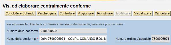 Chiusura Convocazione di Collaudo Per concludere la Convocazione di Collaudo e mantenere la sola