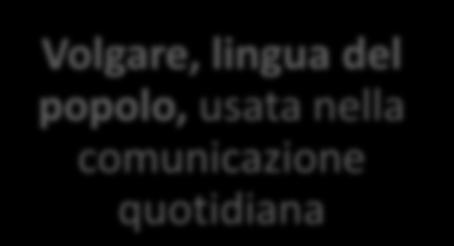 monasteri, nelle corti, in contesti ufficiali)