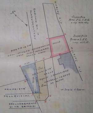 fronteggianti via Spontini e via Pacini - 1929 gennaio/agosto realizzazione della palestra da parte