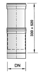 12 CPR INOX - MONO PARETE ACCIAIO AISI 316 L DESCRIZIONE 0037036 Elemento telescopico dilatatore, con guarnizione 80 ET080 76,900 0037037 100 ET100 91,400 0037038 110 ET110 96,000 0037039 120 ET120