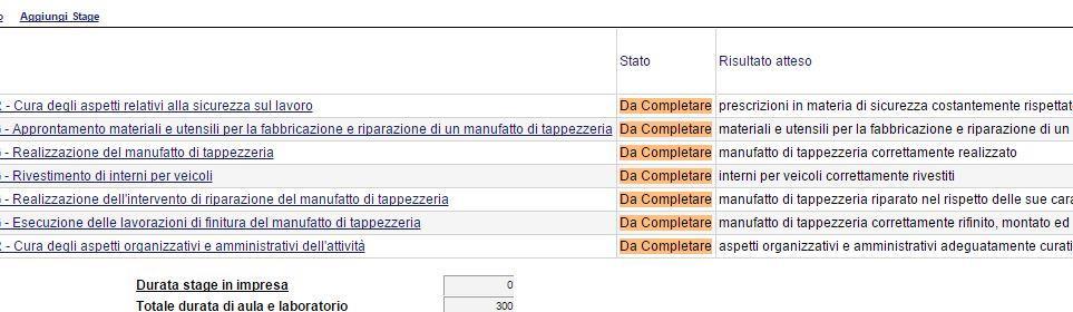 3. A seguito della compilazione di una riga è consigliabile premere Salva situato sulla tabella (di fianco ad genera percorso.. ) 4.