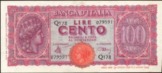 Biglietto stirato qspl 370 5081 Repubblica Italiana (1946) 500 Lire - Barbetti