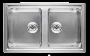 composizione) Raggio vasche 10 430 R 10 72 Inox con gocciolatoio a destra SK8610W1 (X) HA 1 350,00 Inox con gocciolatoio a sinistra SK8610W1S (X) HA 1 350,00 Cod.