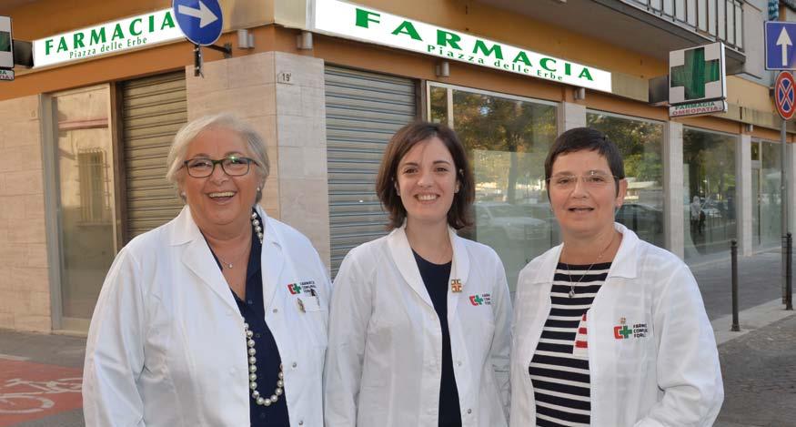 Da ottobre le dottoresse alessandra, Serena e S o fi a ti aspettano nella nuova sede della farmacia comunale piazza erbe in piazza cavour 19/a con la cortesia e la professionalità di