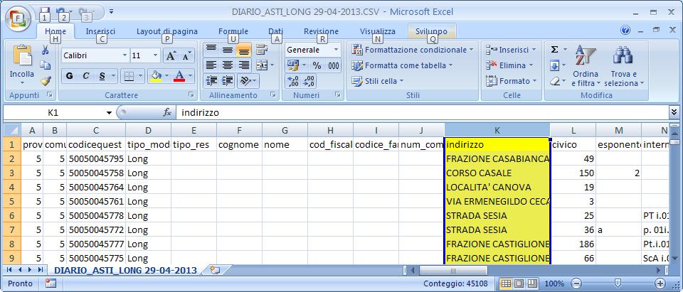 Le operazioni suddette, pur non consentendo di rispondere automaticamente in maniera esaustiva alle domande per le lacune sopra indicate,