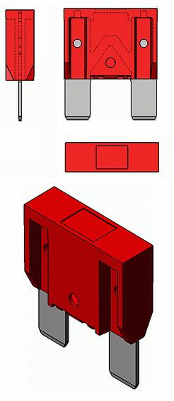 Blu 66 100 110 Fusibile lamellare bilama 20 Amp. Giallo 66 100 112 Fusibile lamellare bilama 25 Amp. Neutro 66 100 114 Fusibile lamellare bilama 30 Amp.