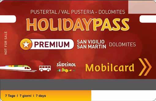 IL SAN VIGILIO SAN MARTIN DOLOMITES HOLIDAYPASS PREMIUM ECCO I VOSTRI VANTAGGI: Il HOLIDAYPASS Premium : nel periodo dal 01/11/2017 al 30/04/2018 dà il diritto ad usufruire gratuitamente di tutti i