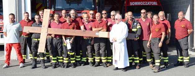 Ha toccato quest'oggi La Spezia il pellegrinaggio simbolico organizzato dal Conapo, il sindacato Autonomo dei Vigili del Fuoco che ieri e' partito da Aulla (provincia di Massa Carrara) alla volta di