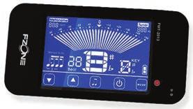 Sensore di vibrazione e microfono incorporati. Funzione metronomo: battute da 0 a 9, tempo da 30 a 280 bpm, 7 ritmi.