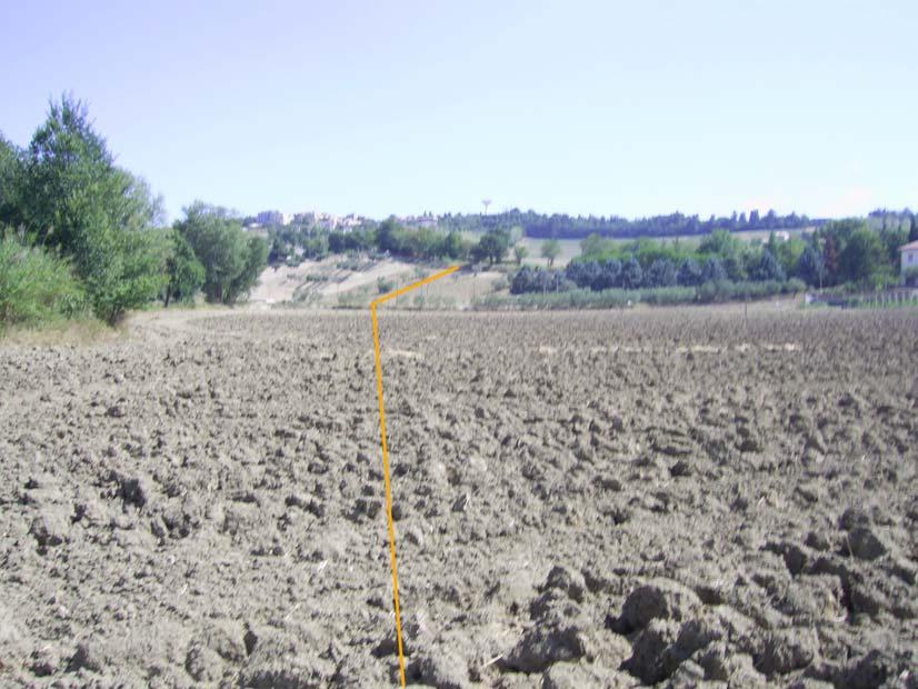 Panoramica della piana del Potenza presso C. Galli Foto 53bis: Rif. All.