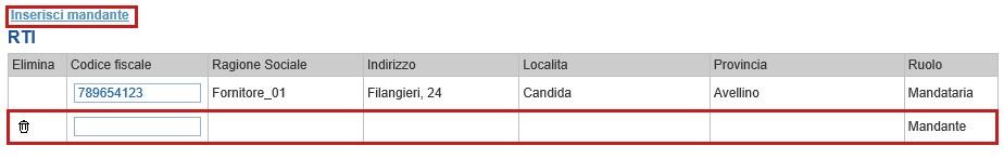 20 LINEE GUIDA PER OPERATORI Selezionare SI sulla voce Partecipa in forma di RTI : Il sistema popolerà in automatico il campo Denominazione RTI con la ragione sociale della ditta