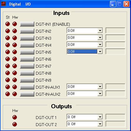 (M) vedi finestra "Digital I/O" nell'interfaccia Speeder One: F12 I16 F11 H13 F11 H14 F12 I17 F14 ]5 F14 ]6 F14 ]7 F14 ]8 F14 ]1