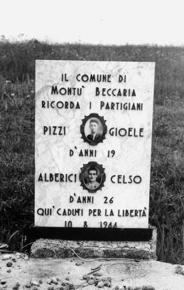 PIZZI GIOELE "Get" operaio, partigiano della Divisione "Aliotta", Brigata "Matteotti"; nato a Montù Beccaria il 14 marzo 1925 e residente a Pavia; è stato insignito di Medaglia d'argento "alla