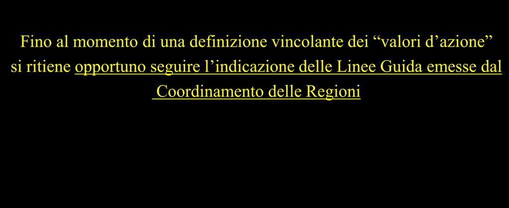 CRITERI PER L IDENTIFICAZIONE DEI LAVORATORI ESPOSTI DA ISCRIVERE NEL REGISTRO Fino al momento di una definizione