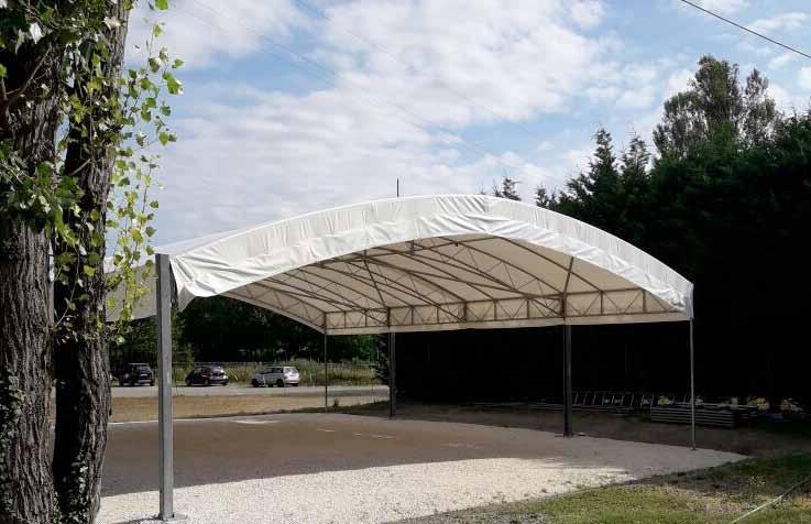 la struttura, il gazebo dove si mangia