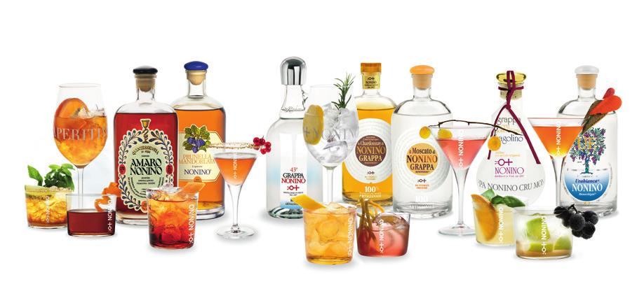 L ampia collezione di cocktail Nonino è (.