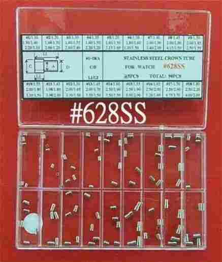 ASSORTIMENTO TUBI IN ACCIAIO PER CORONE A VITE REF. CF1105 AC-628SS TOTALE 90 PZ EURO 10,00 A C D L1 L2 #1 1.10 1.50 1.40 2.20 1.10 #2 1.20 1.60 1.50 2.00 1.20 #3 1.30 1.60 1.50 2.60 1.40 #4 1.35 1.