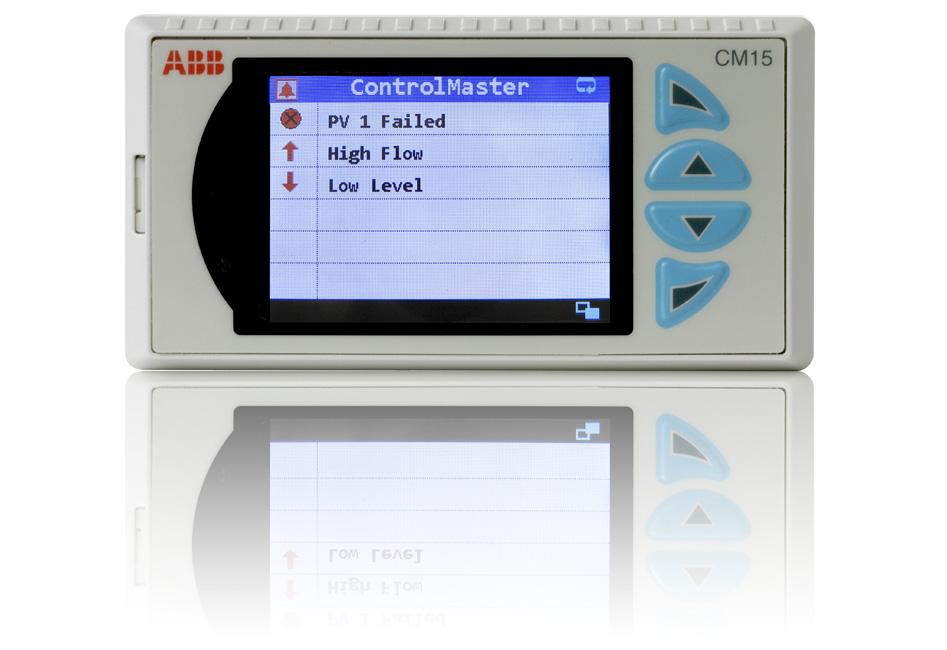 ControlMaster CM15 Indicatore di processo universale 1 /8 DIN Straordinario display operatore CM15 è dotato di display a colori da 55 cm (22 poll.