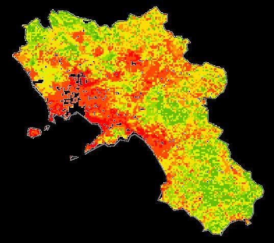 4. Attività svolte (aree test Campania) Mappe di vulnerabilità (ESAI) a copertura regionale e