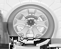 Riporre una ruota danneggiata di dimensioni regolari nel pozzetto della ruota di scorta, tre volumi a 4 porte Veicoli dotati di ruota di scorta di dimensioni regolari: La ruota danneggiata deve