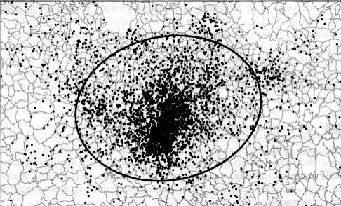 Statistiche centrografiche Obiettivo primario delle statistiche centrografiche è l individuazione del centro geografico della distribuzione dei dati: CENTRO MEDIO: media delle coordinate di