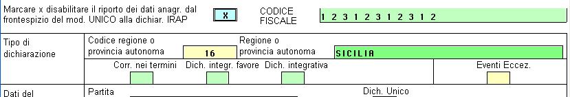 GESTIONE MODELLO IRAP Nel quadro Generale è presente il campo "Genera la dichiarazione IRAP", tale campo risulta compilato in automatico e permette la compilazione della dichiarazione.