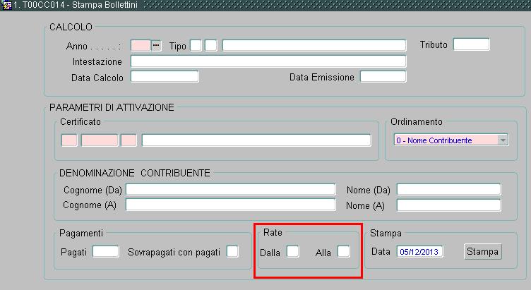 riportati nella prima pagina. E stata migliorata l impaginazione della maschera.