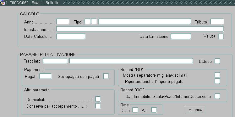 RECORD OG (oggetto): sono state aggiunte le informazioni relative alle tariffe a fasce, la data inizio e fine della tariffa applicata, le riduzioni con la relativa %, CODICI TRIBUTO (F24) RECORD BO