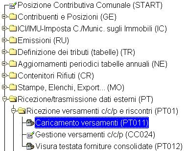 Utilizzare il tracciato Mod.F24 e CARICA VERS.; controllare i rapporti di procedura nelle prenotazioni utente.