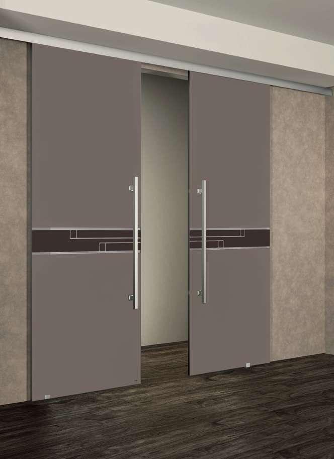 Mod. Blenda Porta battente Easy line, stipite laminato palissandro.