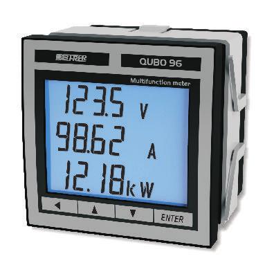 QUBO 96 DC ANALIZZATORE MULTIFUNZIONE PER C.C. 96x96mm 96x96mm DC MULTIFUNCTION NETWORK ANALYSER Analizzatore multifunzione per l impiego in sistemi a corrente continua.