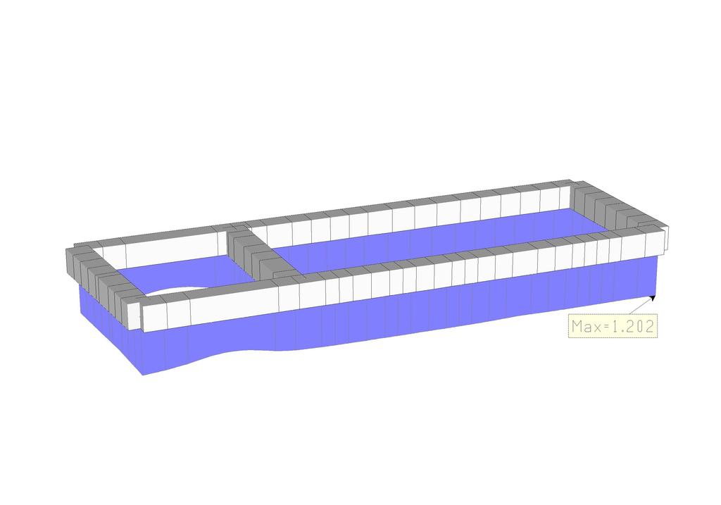 SOLLECITAZIONI DI CALCOLO Nelle figure sono rappresentati i diagrammi di inviluppo di tutte le combinazioni statiche e dinamiche (SLV).