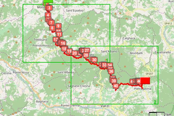 Rif. km parziali km totali Descrizione 0.4 19.