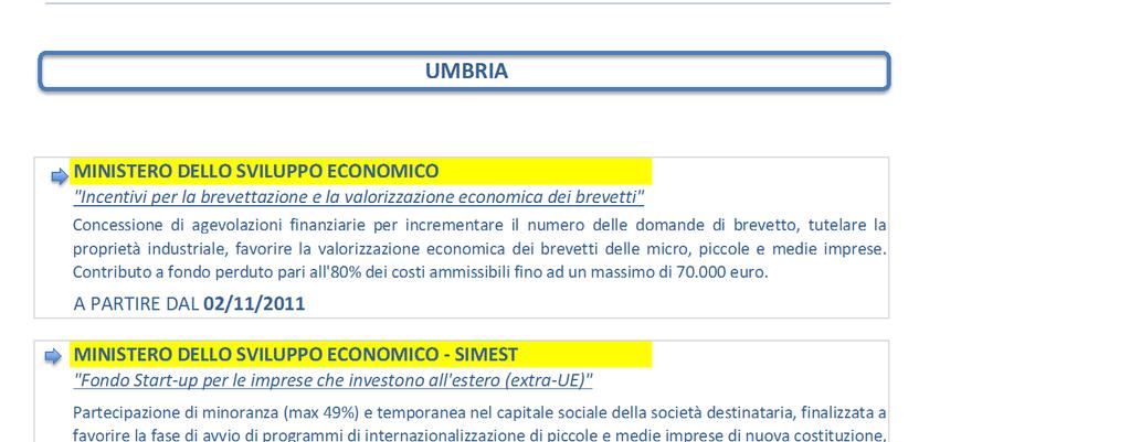 Contributo a fondo perduto pari all'80% dei costi ammissibili fino ad un massimo di 70.000 euro.