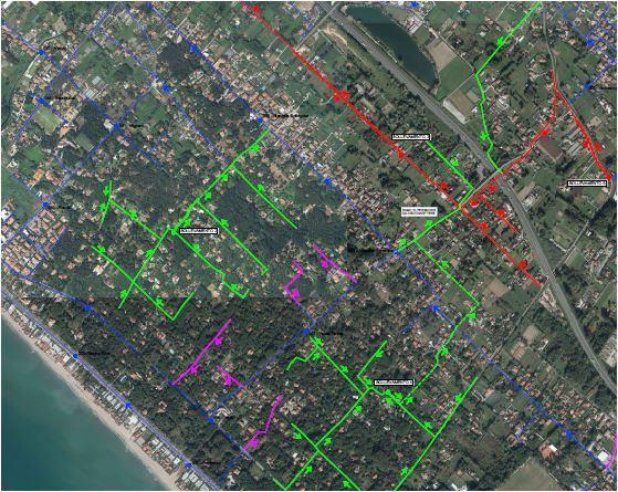 PROGETTO DI REALIZZAZIONE DEL NUOVO SISTEMA DI RACCOLTA FOGNARIO ZONA RONCHI COMUNE DI MASSA Committente: Gaia Spa Importo dell opera: 3.875.