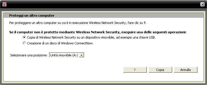 298 McAfee Total Protection Aggiunta di computer alla rete senza fili protetta È possibile aggiungere computer alla rete senza fili protetta utilizzando un dispositivo rimovibile, ad esempio un'unità