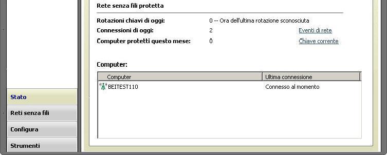 Capitolo 44 McAfee Wireless Network Security 341 Monitoraggio delle reti senza fili protette Wireless Network Security consente di visualizzare il numero di connessioni, di rotazioni delle chiavi e