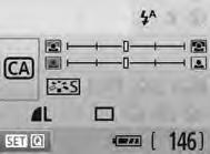 C Fotografierea in modul Creativ auto Modurile Zonei de baza cu exceptia <C> (Creativ Auto) sunt automate in timp ce modul <C> va permite sa schimbati cu usurinta luminozitatea imaginii, profunzimea