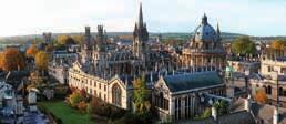 OXFORD Oxford è tra le città inglesi più conosciute al mondo, preceduta solo da Londra.