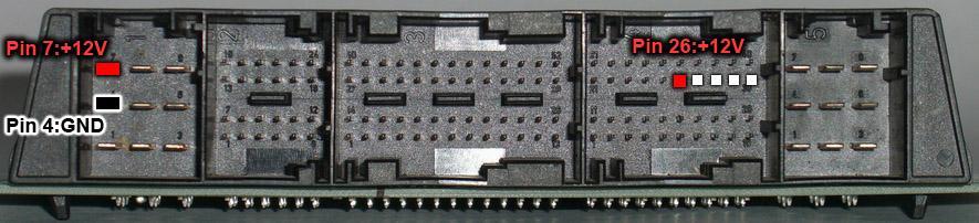 ECU Siemens MS45 Figura 41: spina principale centralina Siemens MS45 original connector of Siemens MS45 ECU Le ECU Siemens MS45 devono essere alimentate tramite la spina originale.