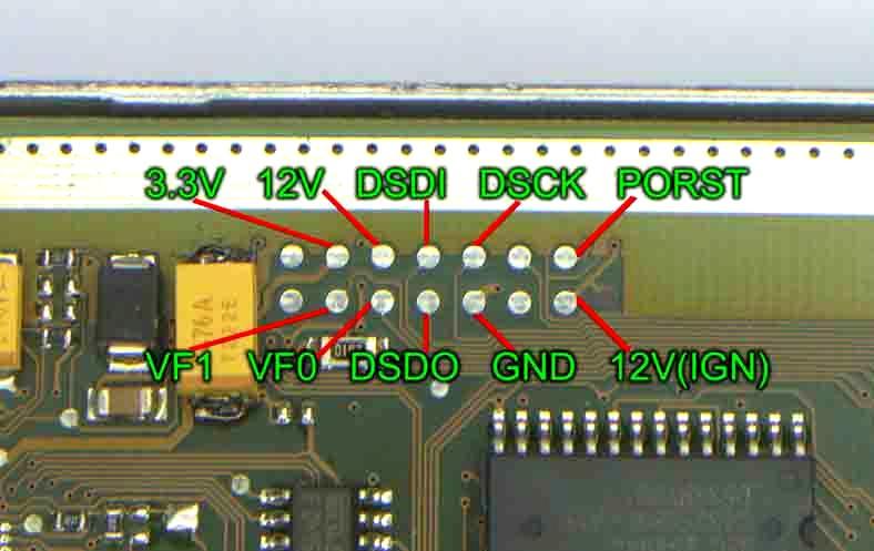 Pin Out BDM BOSCH Il Pin Out BOSCH si differenzia da quello Motorola standard. The Pin Out BOSCH is differentiated from that standard Motorola.