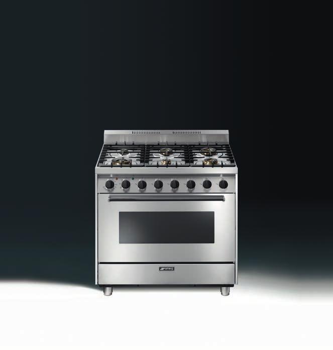 CUCINA IN ACCIAIO INOX CA90E6 - Piano cottura a gas e Forno Multifunzione elettrico CUCINA SEMI-PROFESSIONALE CUCINA SEMI-PROFESSIONALE PROFESSIONALITÀ, MASSIMA VERSATILITÀ NELLE COTTURE E SEMPLICITÀ