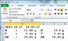 dati provenienti dalla bilancia con il programma di tabelle o di testo, è necessario configurare il programma