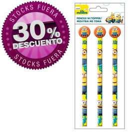 5204549088627Blister 3 Minions matite di gommapack: 60 PZ.