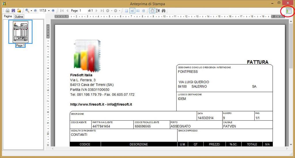 PERSONALIZZARE I LAYOUT DI STAMPA DEI DOCUMENTI Tutti i report del programma FireShop.