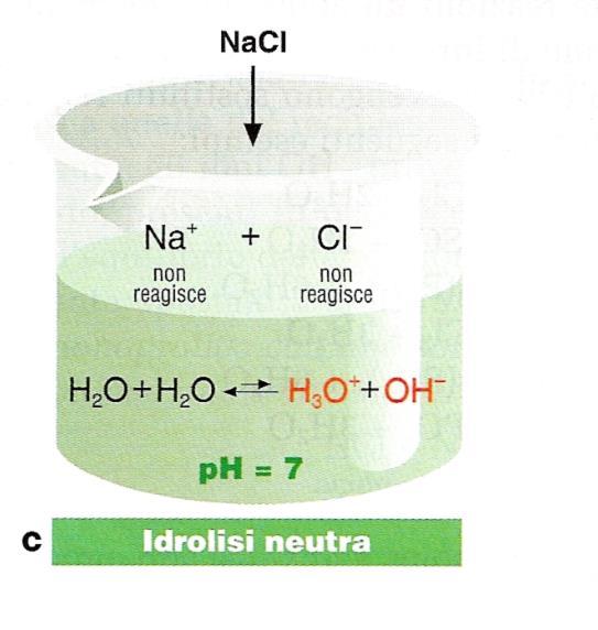 chiama idrolisi salina; è determinato dalla