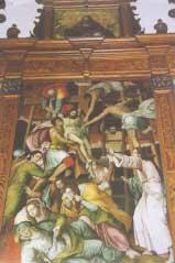 portareliquie. I dipinti laterali raffigurano Santi e Sante (S. Michele, Angelo custode, S. Ludovico e S. Bonaventura) di Rinaldo Fiammingo, mentre quello centrale (fig.