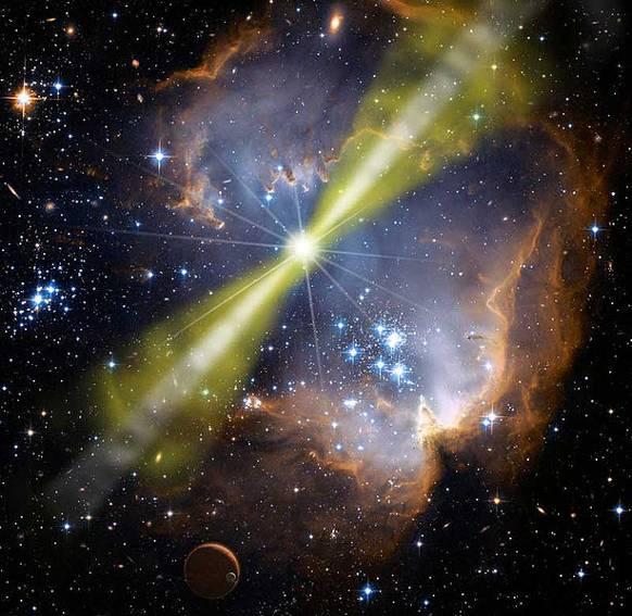 Ecosfera Galattica GRB lampi di raggi gamma I GRB rilasciano un energia di circa 10 44