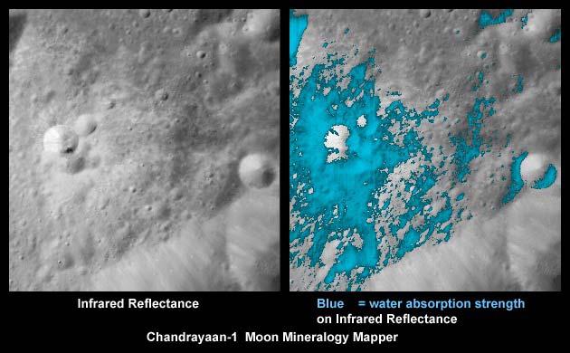 Chandrayaan-1 spacecraft cratere Clark NASA's Moon