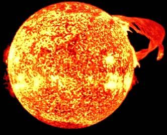 Energia solare Ogni secondo l energia che dal Sole raggiunge la Terra è pari a L =3,826 10 33 erg/sec=3,826 10 26 Watt Per unità di superficie fuori dell'orbita